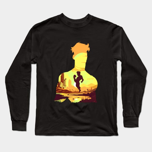 The Invincible - Mark Long Sleeve T-Shirt by MyRetroArt